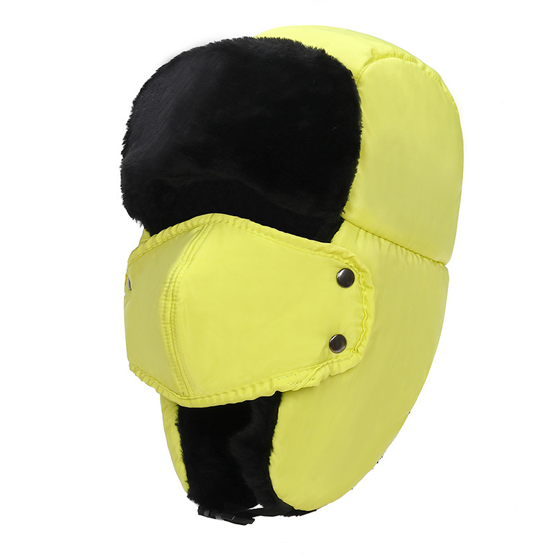 Chapeau de bombardier tendance pour hommes et femmes, bonnet chaud épais et réglable, casquette russe, mode Ushanka, oreillettes d'extérieur, chapeau de pilote chaud