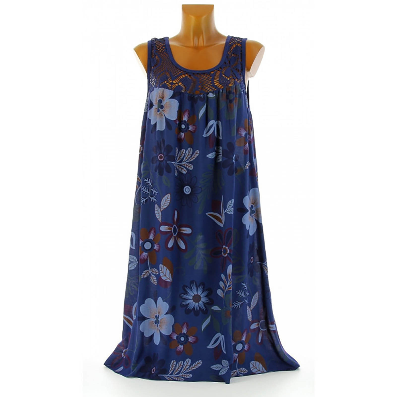 Robe d'été décontractée à col rond pour femmes, robe de plage en fibre précieuse, robes plissées, fête de vacances, Boho