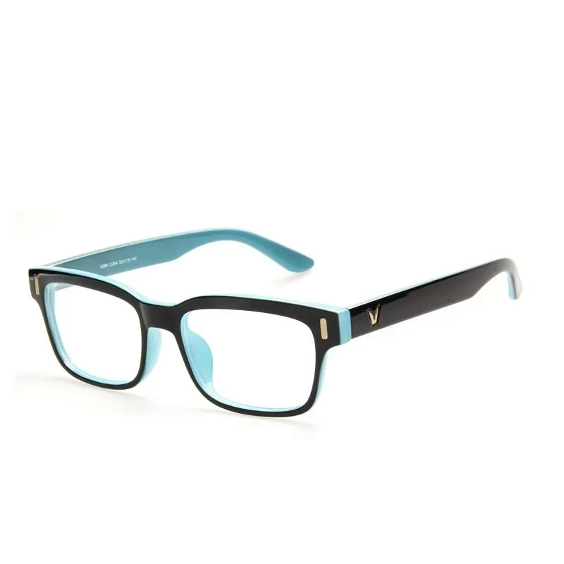 Hommes et femmes carré Anti bleu lunettes cadre d'ordinateur lentilles optiques nouveauté lunettes d'ordinateur