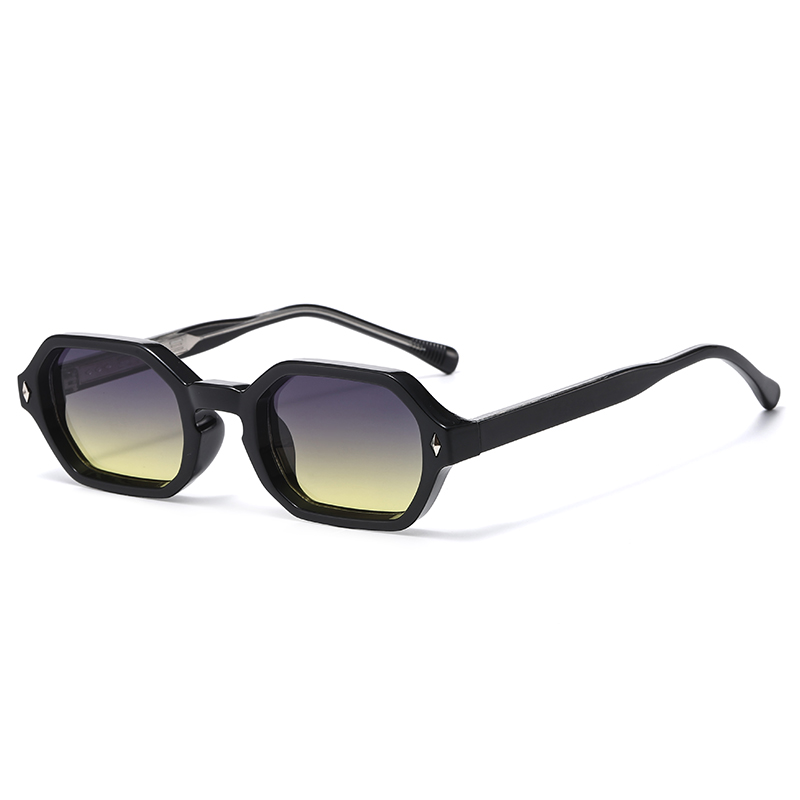 Nouvelles lunettes de soleil carrées noires rétro, de marque, design concave irrégulier, monture épaisse, pour hommes et femmes, lunettes de soleil tendance uv400