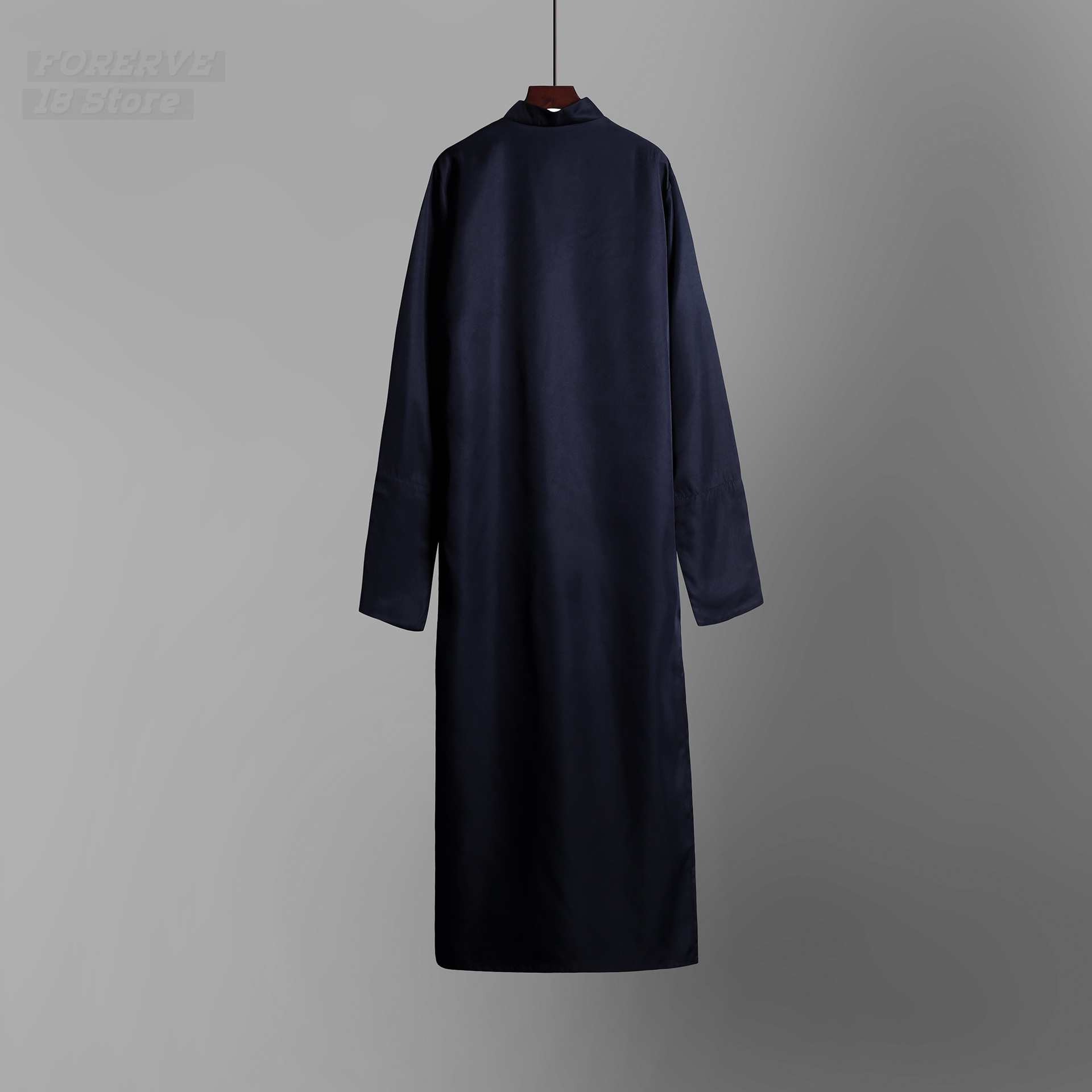 Costume de Kung Fu Wing-Chun Mandarin traditionnel chinois pour hommes, robe de la République de Chine, longue tunique pour homme, imbibée