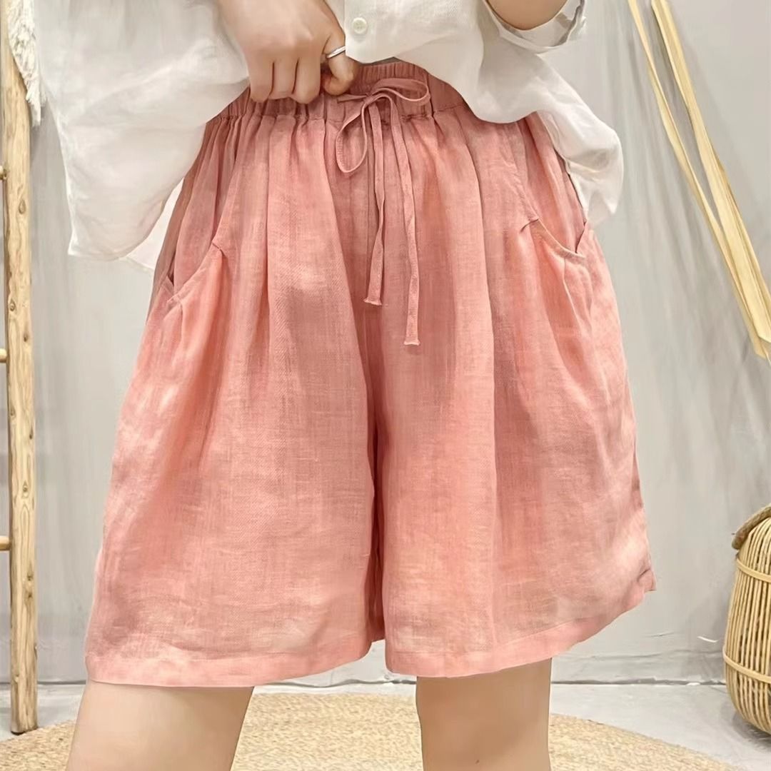 Vêtements pour femmes grandes tailles, coupe ample, couleur unie, vêtements pour femmes en coton et lin, confortables, mode pour femmes de bureau