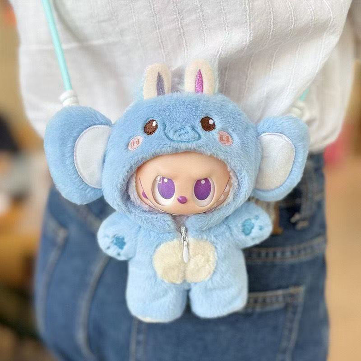 Vêtements uniquement, sweat à capuche de dessin animé mignon, série animale, vêtements pour poupée Labubu, vêtements, accessoires, cadeaux