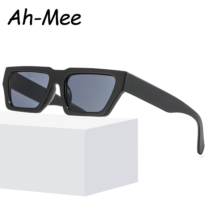 Lunettes de soleil Vintage à monture carrée pour femmes et hommes, verres solaires tendance, Punk populaire rétro Hip-Hop, UV400