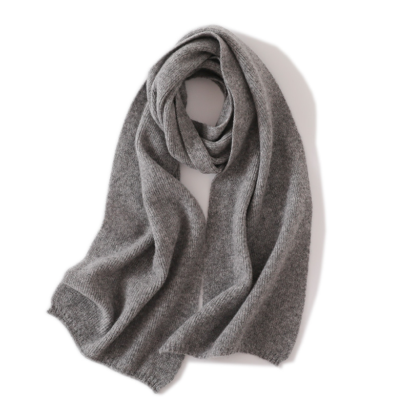 Foulard Hijab en Laine pour Femme, Châle Chaud, Couleur Unie, Pashmina, Collection Hiver 2024