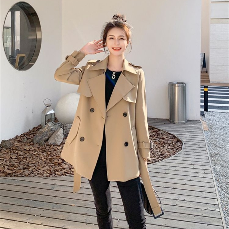 Ingent-Coupe-Vent Coréen pour Femme, Manteau Slim pour l'Extérieur, Vêtements de Printemps à la Mode