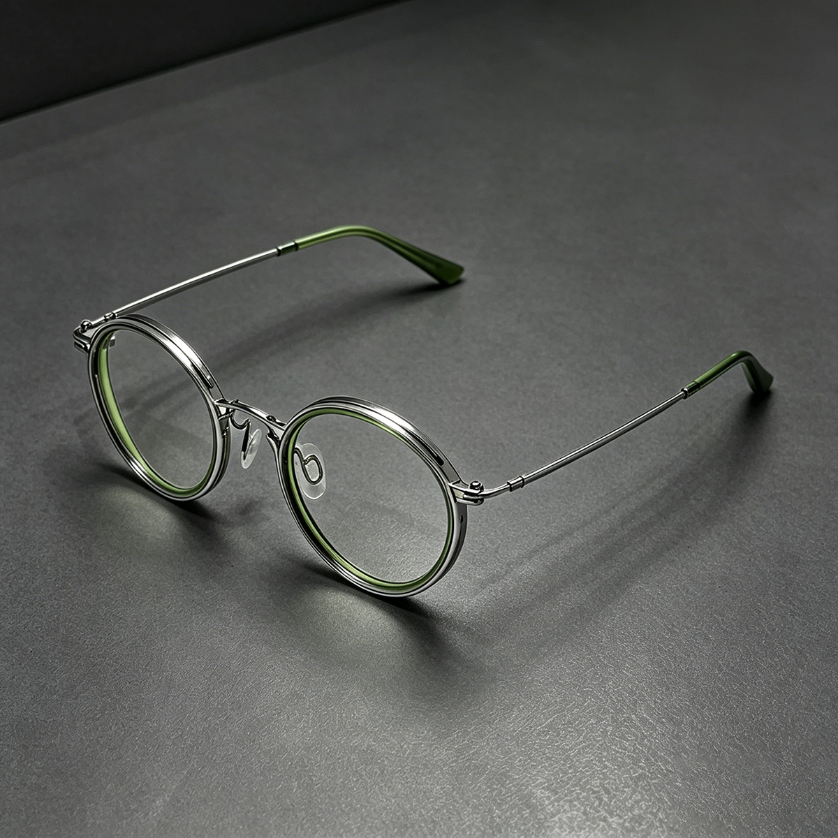 Lunettes rétro à monture ronde en métal avec monogramme, unisexe, haute qualité, protection contre la lumière bleue