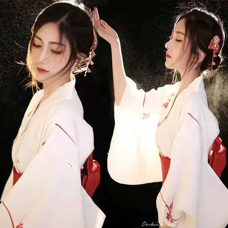 Robe Kimono Traditionnelle Japonaise pour Femme, Tenue de Soirée, Vêtements de Cosplay, Tenue de Photographie, 2025