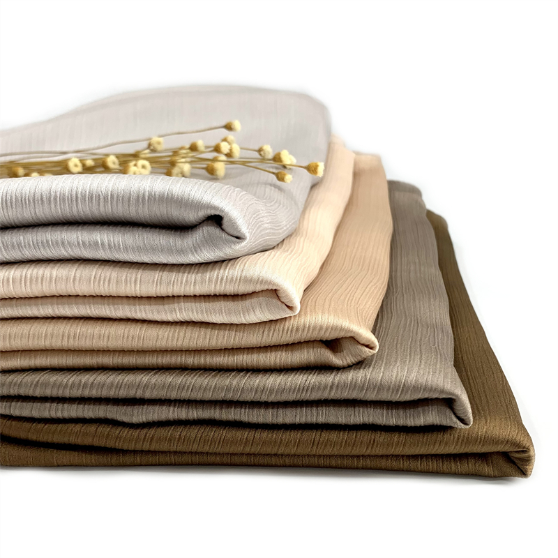 Hijab en mousseline de soie et Satin froissé pour femmes musulmanes, Mini crêpe uni, châle froissé, solide, Long, Turban, foulard islamique