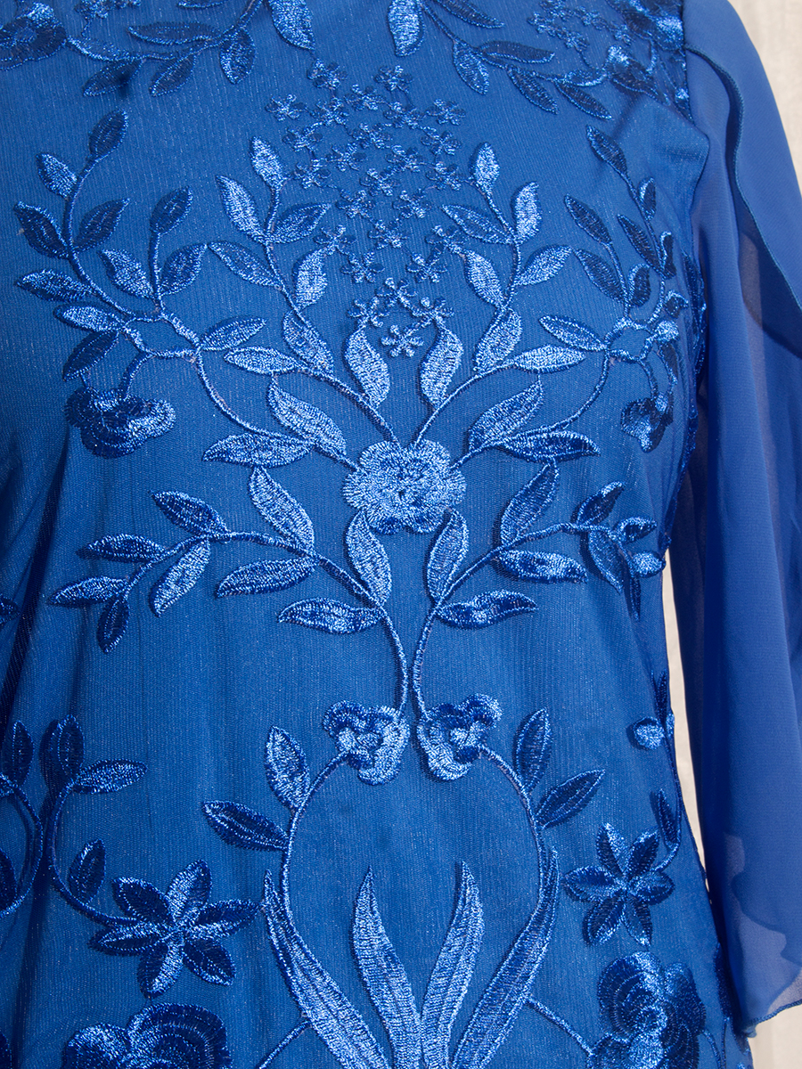Robe de soirée grande taille pour femmes, élégante, broderie florale, robe de bal pour invités de mariage, Slim, moulante, crayon, automne 2025