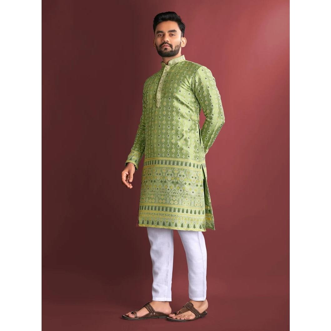 Hommes Kurtta Abaya Thobe arabe palangre musulman Henley caftan à bandes plaine robe chemises hommes musulman caftan 2026 style national