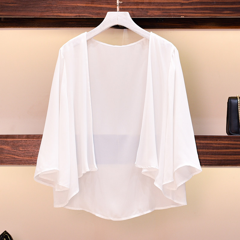 Robe de soirée en mousseline de soie pour femme, élégante, simple, décontractée, cape de Rhavec haussement d'épaules pour dame, châle d'été