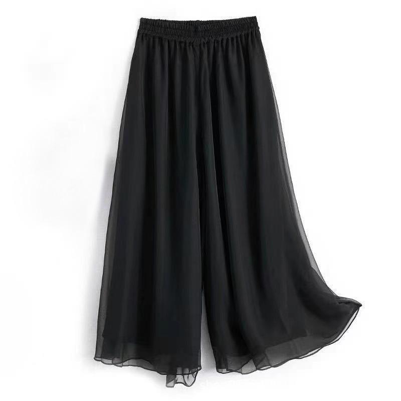 Pantalon de danse classique en mousseline de soie, jambes larges pour femmes, pantalon d'entraînement de danse moderne, pantalon de danse ample, pantalon de Yoga corporel pour filles adultes