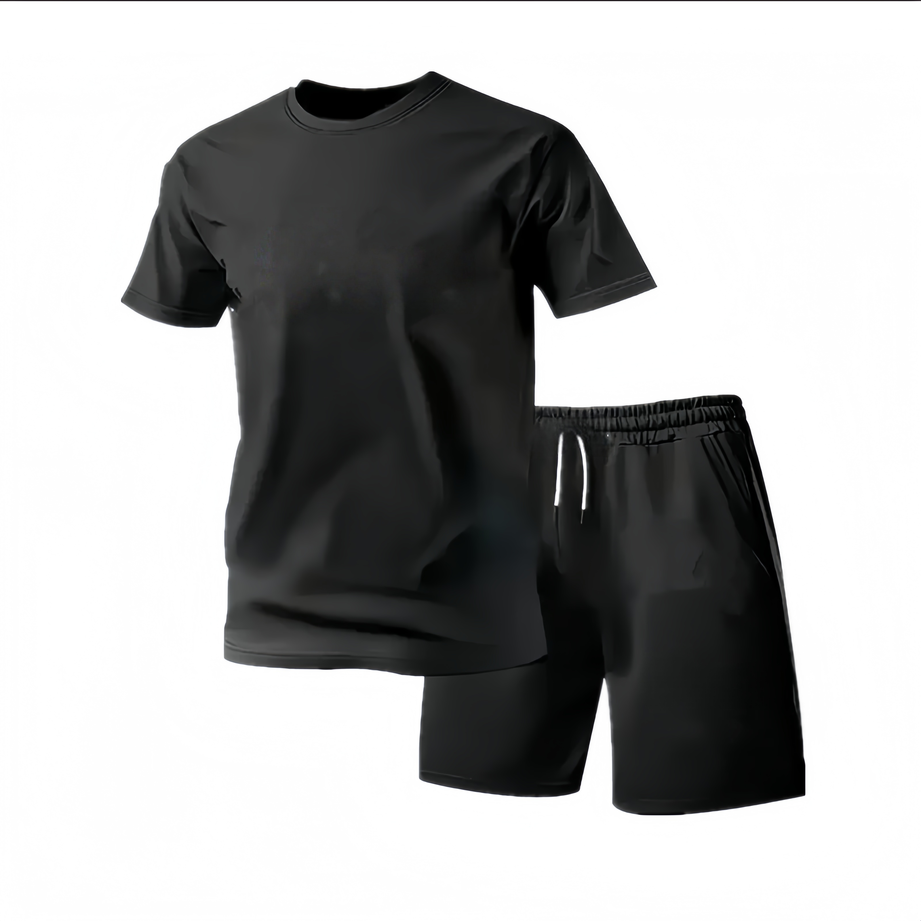 Nouvel ensemble de vêtements de sport d'été pour hommes, t-shirt à manches courtes et short, deux pièces, respirant et à séchage rapide, vêtement décontracté.