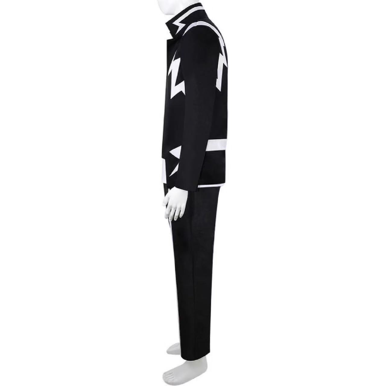Costume de Cosplay Anime My Hero Academia, uniforme noir et blanc Kaminari Denki, tenue de fête d'halloween, de carnaval et de noël