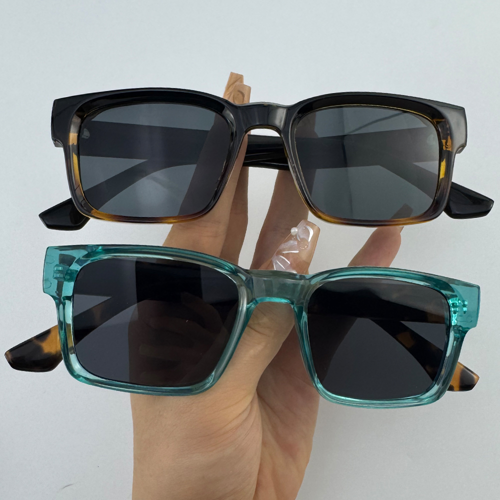 Lunettes de soleil polarisées carrées de qualité pour hommes, monture en métal, UV400, unisexes, pour voyages, randonnée, plage, pêche