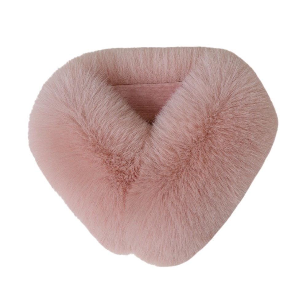 Nouveau Faux col en fourrure doux épaissi col croisé plus chaud cou Portection cou chaud châle femmes