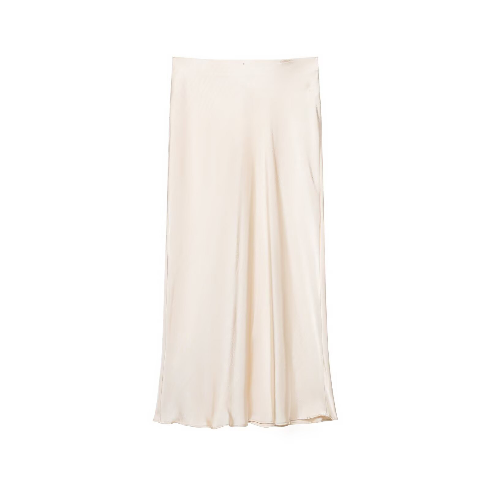 Nouvelle jupe MIDI pour femmes, style européen et américain, tendance 2026, polyvalente, avec décoration en nœud, en satin de soie.
