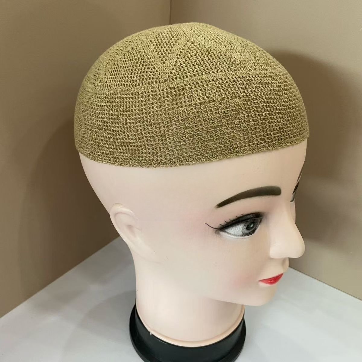 Chapeaux africains pour hommes, tricotés, décontractés, respirants, béret de prière du Ramadan, casquette de Melon de rue, bonnets Kufi noirs pour hommes islamiques