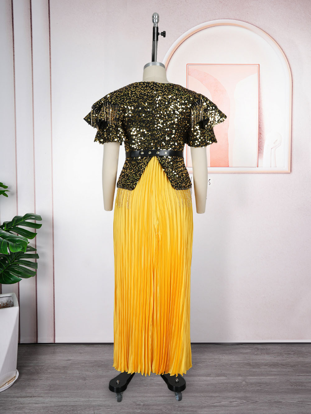 Robes Africaines Élégantes pour Femmes, Robe de Soirée Longue de Luxe à Paillettes, Grande Taille, Robe de Mariage Turque, Nouvelle Collection 2026 Vêtements pour Femmes