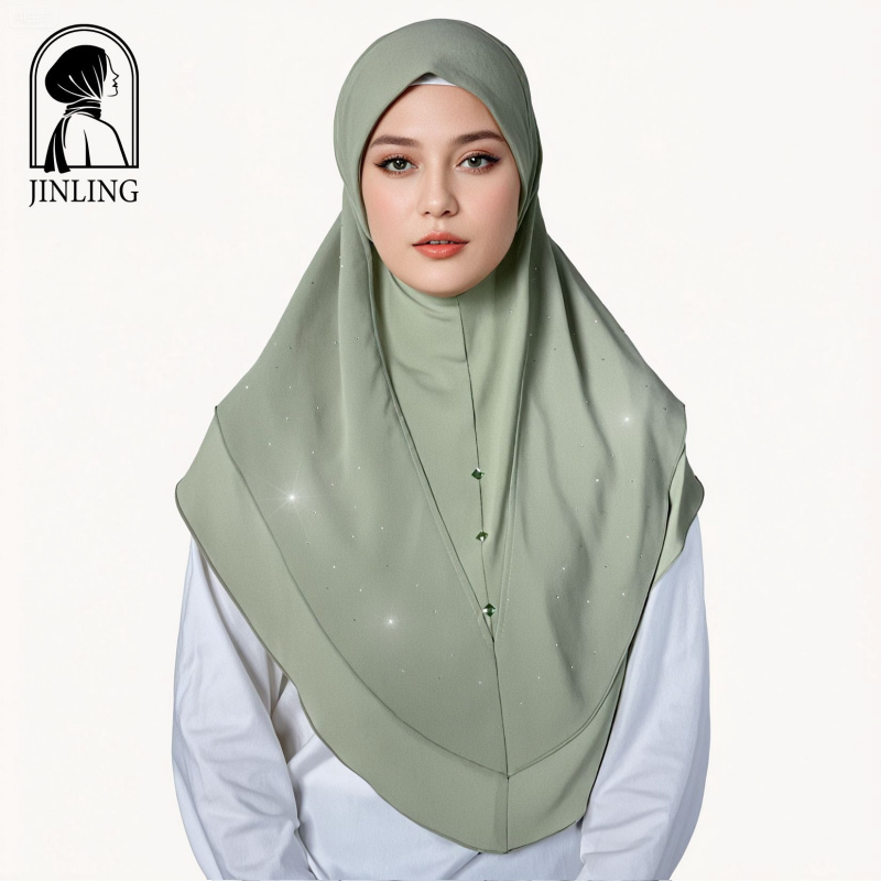 Nouveau foulard carré en mousseline de soie perlée et strass, style international, uni, pour femme, pratique