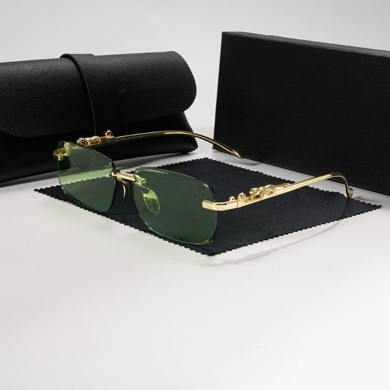 Nouvelles lunettes sans monture à la mode européennes et américaines pour hommes et femmes, avec des montures adaptées aux sorties