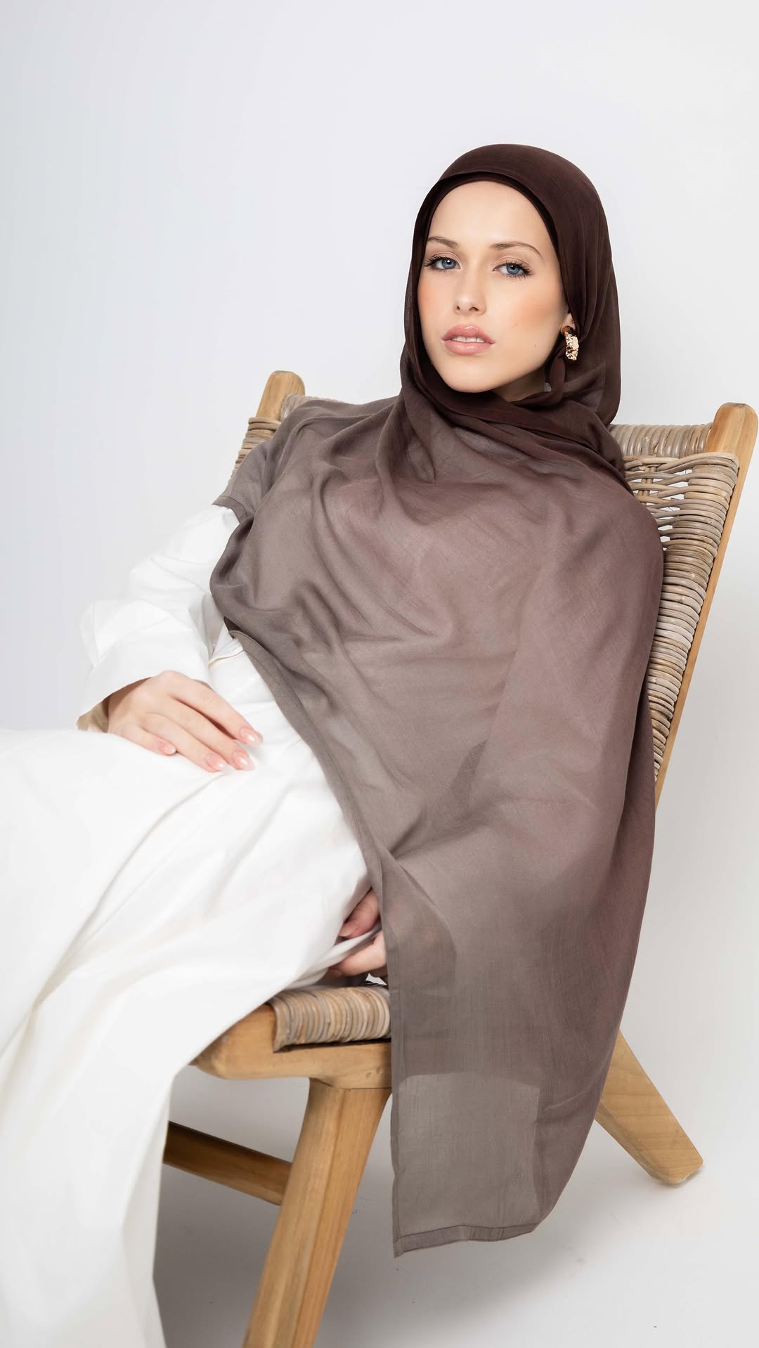 Voile Hijab en Rayonne Modale Dégradé Ramadan pour Femmes Musulmanes, Foulard Ombré Premium, Châle et Turban Doux et Tendance