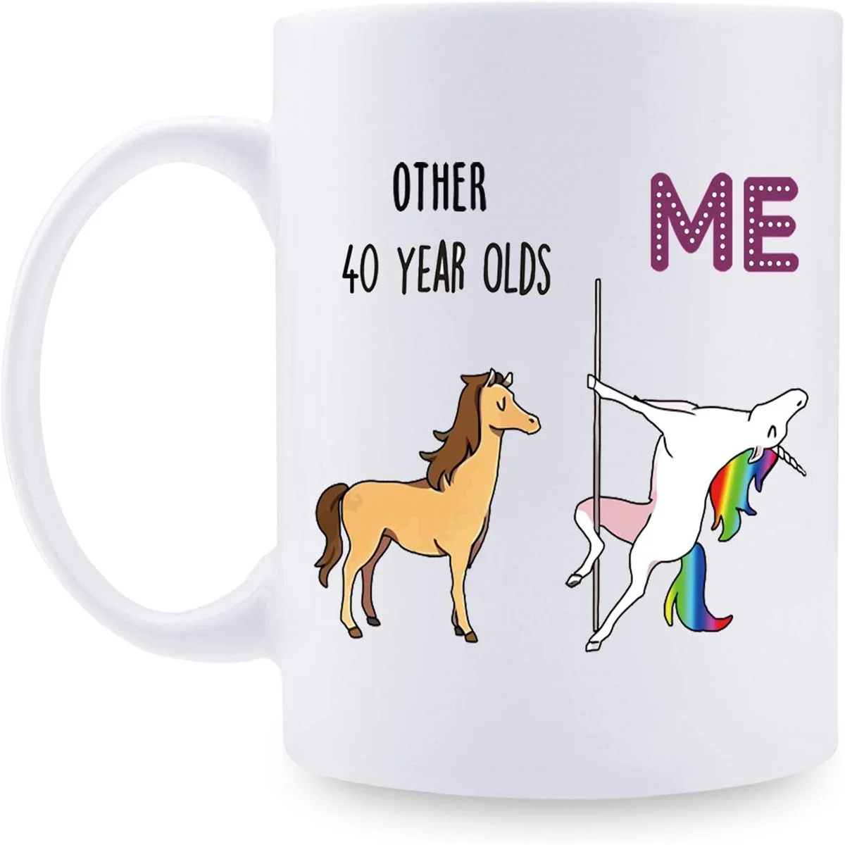 Tasses à café fantaisie pour femmes, cadeaux d'anniversaire drôles, cadeaux de Noël, 40e anniversaire, 11 oz, 1984