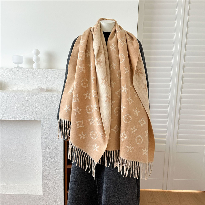 65*180 cm Imitation cachemire écharpe châle hiver chaud foulard châles imprimé motif foulards pour les femmes garder la chaleur cou enveloppes