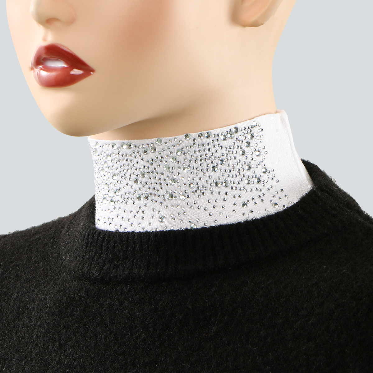 Faux col en coton Modal de qualité supérieure, avec strass, col roulé islamique détachable, pour femmes musulmanes, Ramadan Eid, nouvelle collection