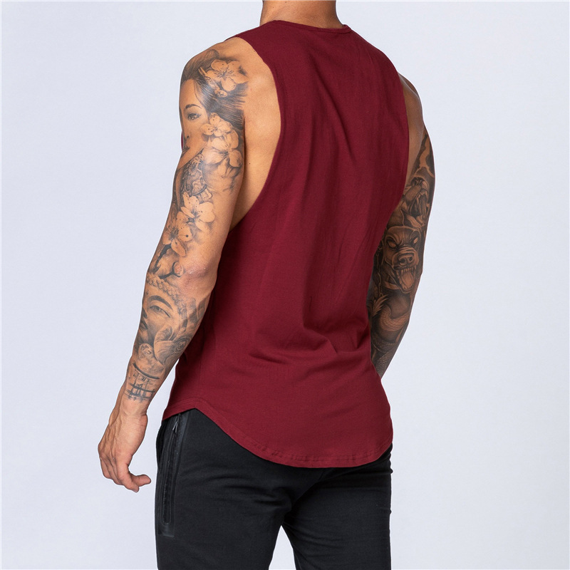 Débardeur en coton sans manches pour homme, décontracté, séchage rapide, pour la gym, le fitness, le basketball, la musculation et la course à pied