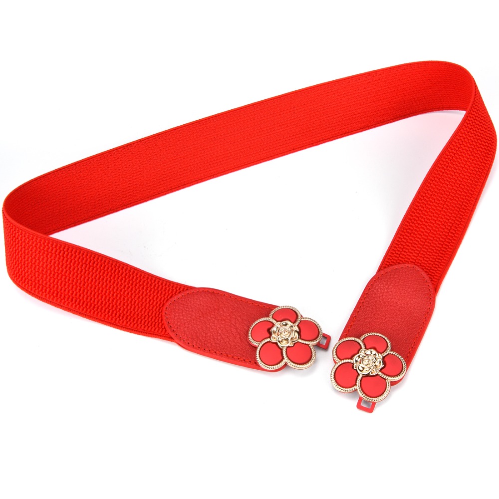 Femmes femmes dames Corset ceinture extensible taille large ceinture large ceintures à fleurs ceintures élastiques ceintures à fleurs