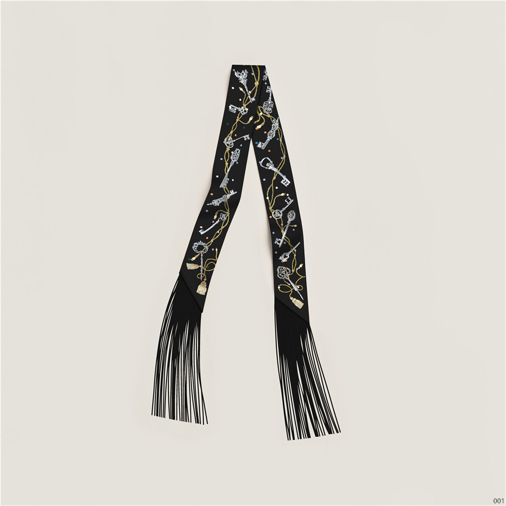 Écharpe en soie à pompons style luxe pour femme, long ruban décoratif pour sac, ceinture pour cheveux, petits foulards très vendus, 130x5CM
