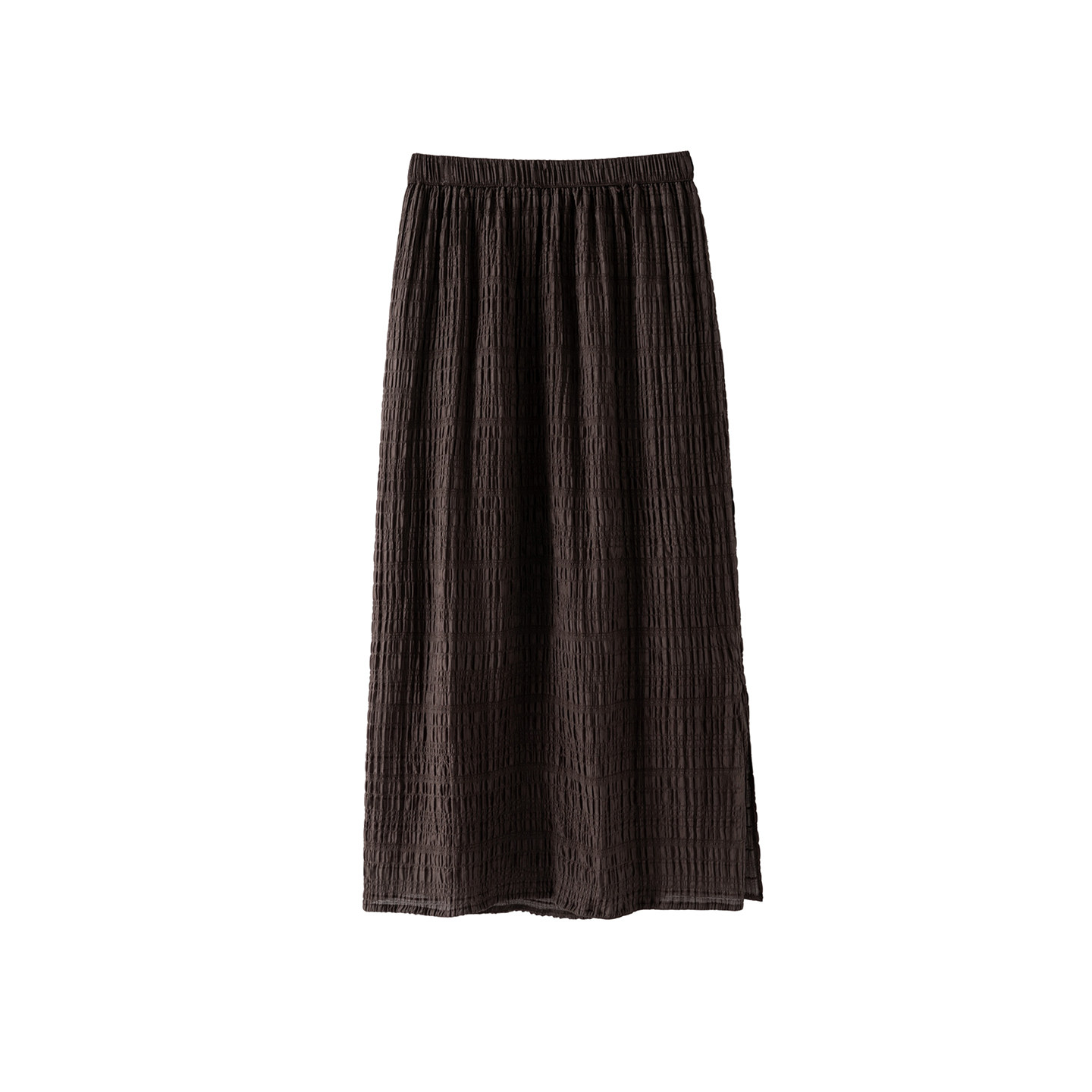 Winsleter - 97% Soie Filée 3% Spandex, Jupes Élégantes, Taille Élastique à Plis, Jupe Droite pour Femme, Idéale pour les Déplacements Quotidien, Automne 2026 B68966CC