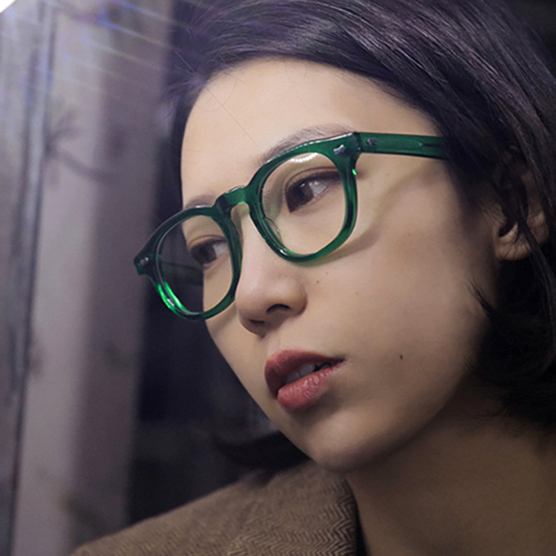 Lunettes rondes Vintage pour hommes et femmes, à la mode, pour la vue courte, sur Prescription,-1.0 -1.5 -2.0 -2.5 -3.0 -3.5 -4.0 -6.0
