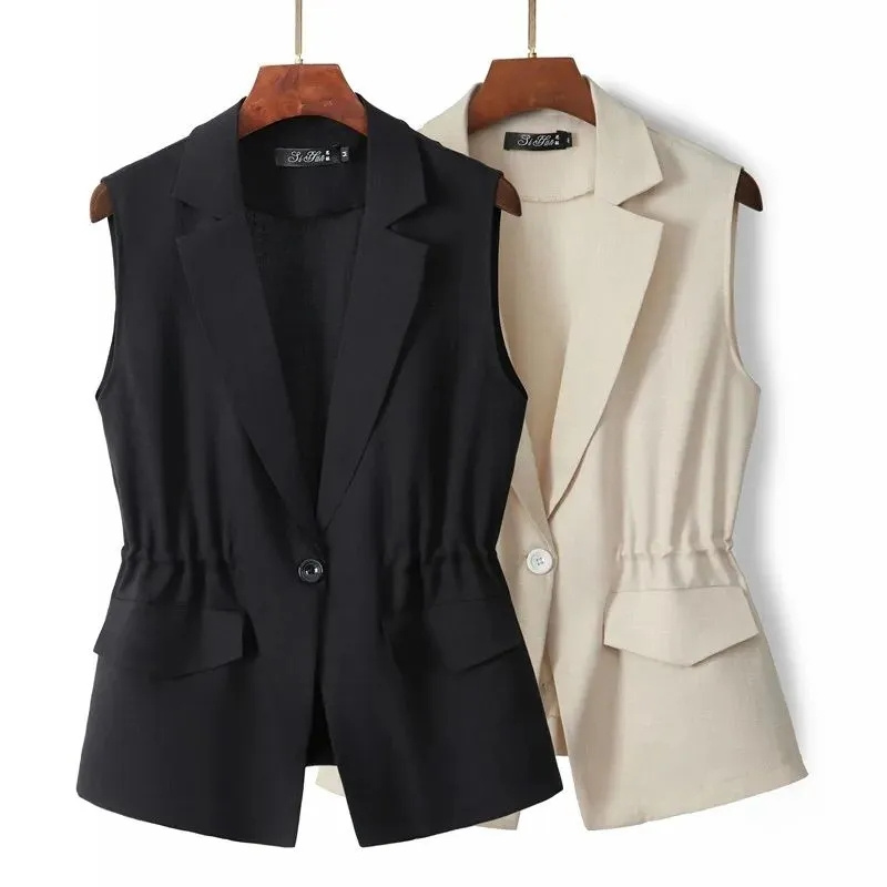 Gilet de loisirs à la mode coréenne pour femmes, cardigan en fibre de document solide, grande taille 5XL, nouvelle collection printemps-automne
