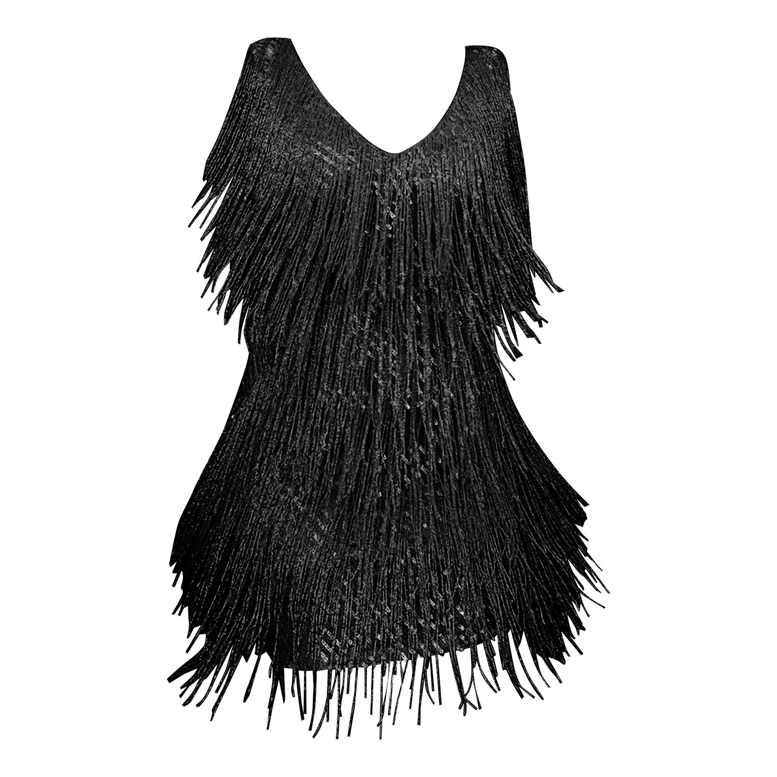 Robe de soirée dos nu à paillettes pour femmes, glands assiste, mini robe en fibre, robes de soirée de carnaval heureux, sexy et élégante