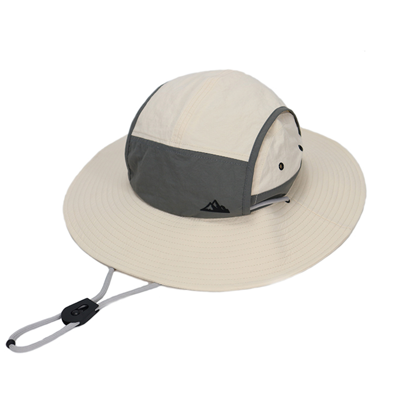 Chapeaux de soleil d'été à large bord avec cordon coupe-vent pour hommes et femmes, idéaux pour la plage et la pêche