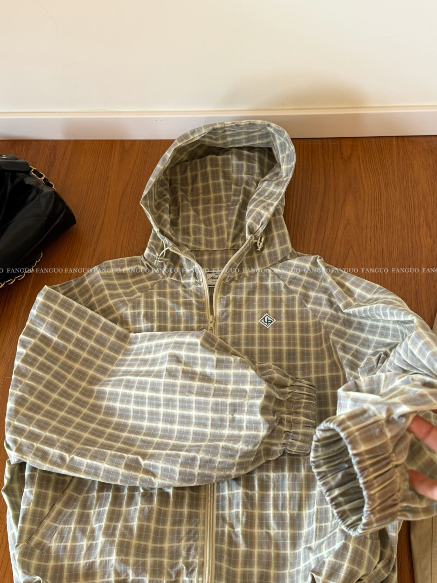 2025 coréen décontracté à carreaux veste à capuche hommes femmes plié printemps ample et beau manteau à la mode unisexe Vinatge Preppy manteau