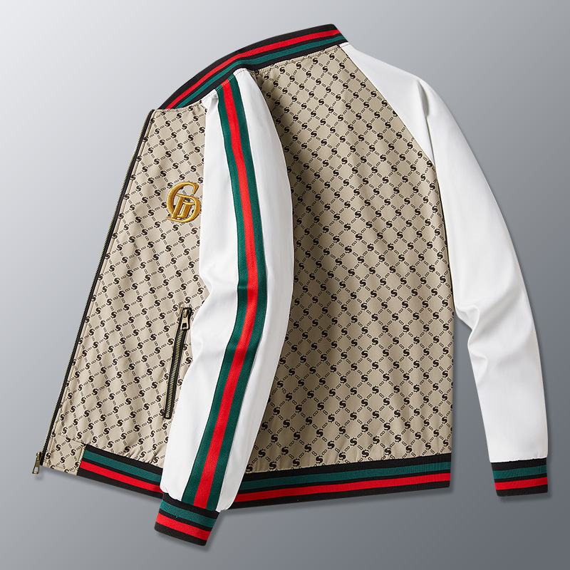 Veste pour homme à blocs de couleur, nouveau style printemps-automne, haut décontracté tendance à col baseball, haut polyvalent.