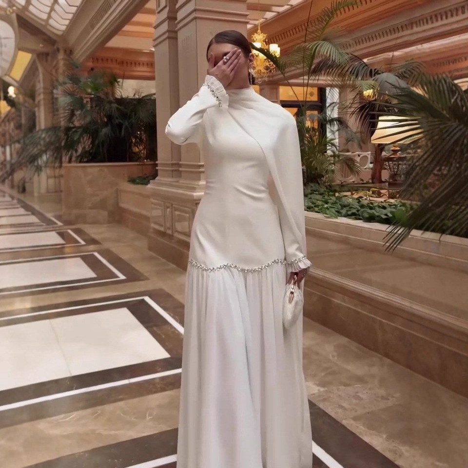 Robe longue élégante pour femme, Abaya, Jalabiya, Caftan, style Marocain, Dubaï, Islamique, Arabe, pour l'Aïd et le Ramadan, avec bandage, pour soirée