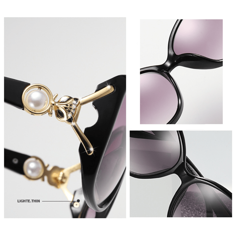 Lunettes pour femmes avec monture en métal violet, verres en polycarbonate, usage quotidien