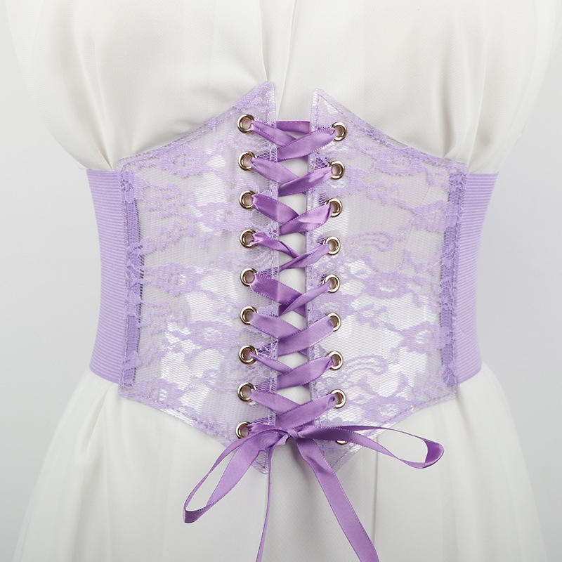Ceinture Corset à lacets pour femmes, ceinture à la mode, Style rétro pour dames, adaptée aux vêtements décontractés et aux Occasions spéciales
