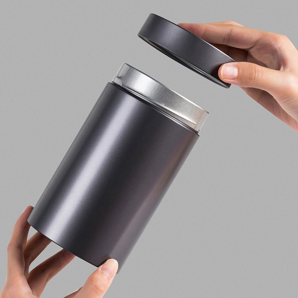 Boîte à thé en fer blanc de haute qualité, grande capacité, anti-humidité, ronde et hermétique, pour la maison et les voyages