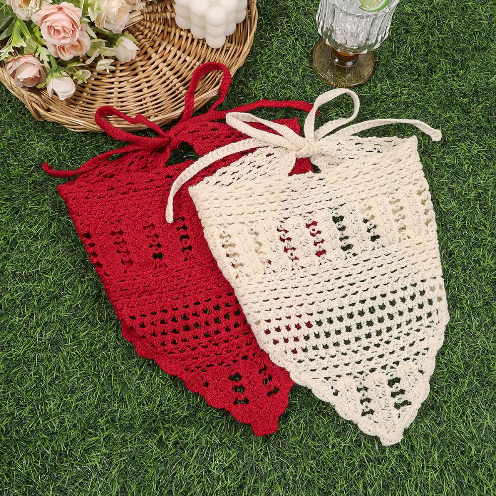 Bandeau tricoté ajouré tendance, fait main, doux, en crochet, couleur unie, foulard pour cheveux femme