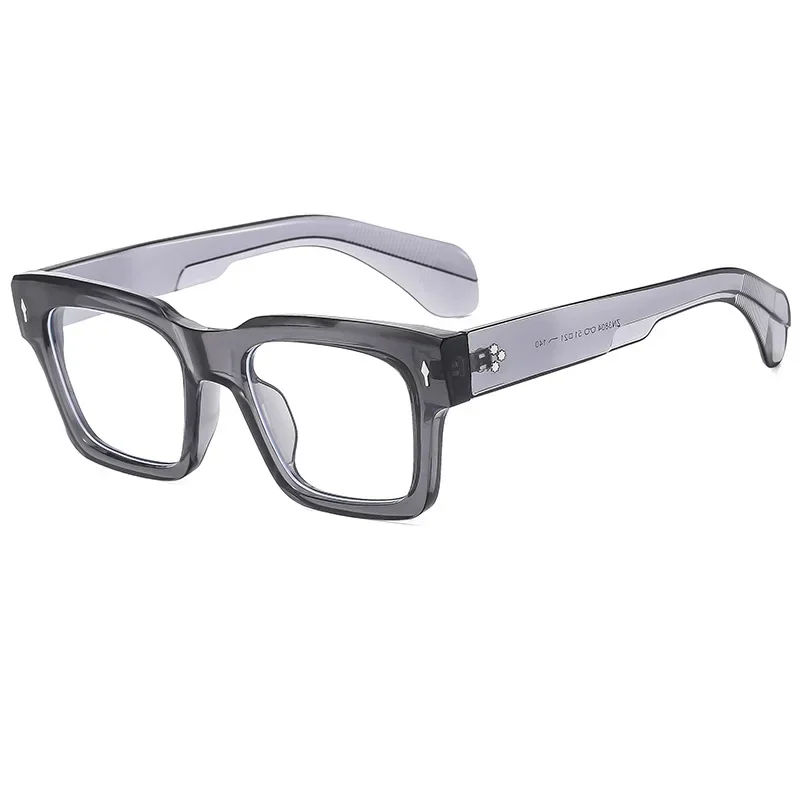 ChimSquare-Monture de lunettes pour hommes et femmes, lentille transparente, lunettes de marque, style coloré, 03/Life Street
