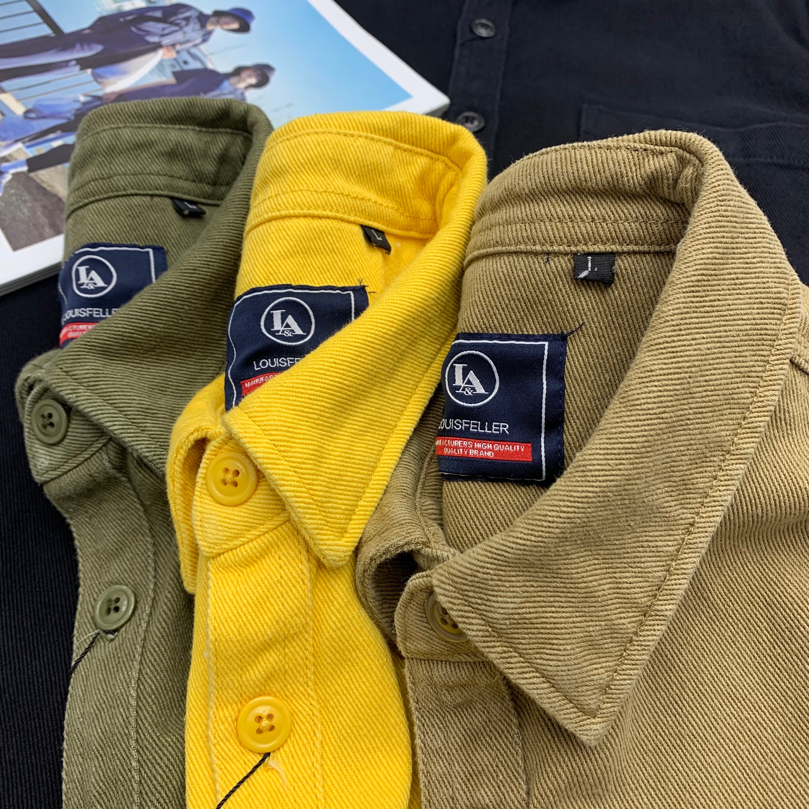 Chemises optiques épaisses pour hommes, vêtements de travail Amekaji, 100% coton, American Vintage Ian Casual Combo, automne, hiver, haute qualité