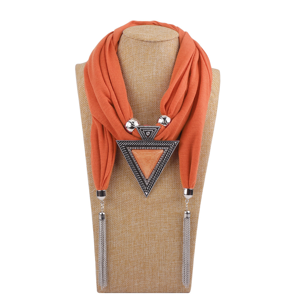 Femmes chaîne écharpe mode bijoux collier pendentif chaîne écharpe femmes Foulard Femme foulards Hijab pendentif accessoires écharpe