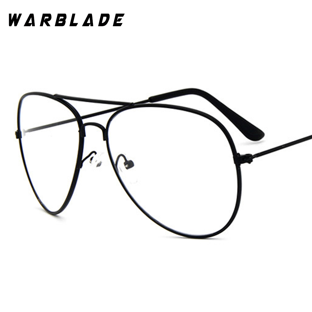Lunettes de pilote classiques transparentes, monture en alliage, optique d'aviation, pour hommes, lentille oculos de sol WarBLade