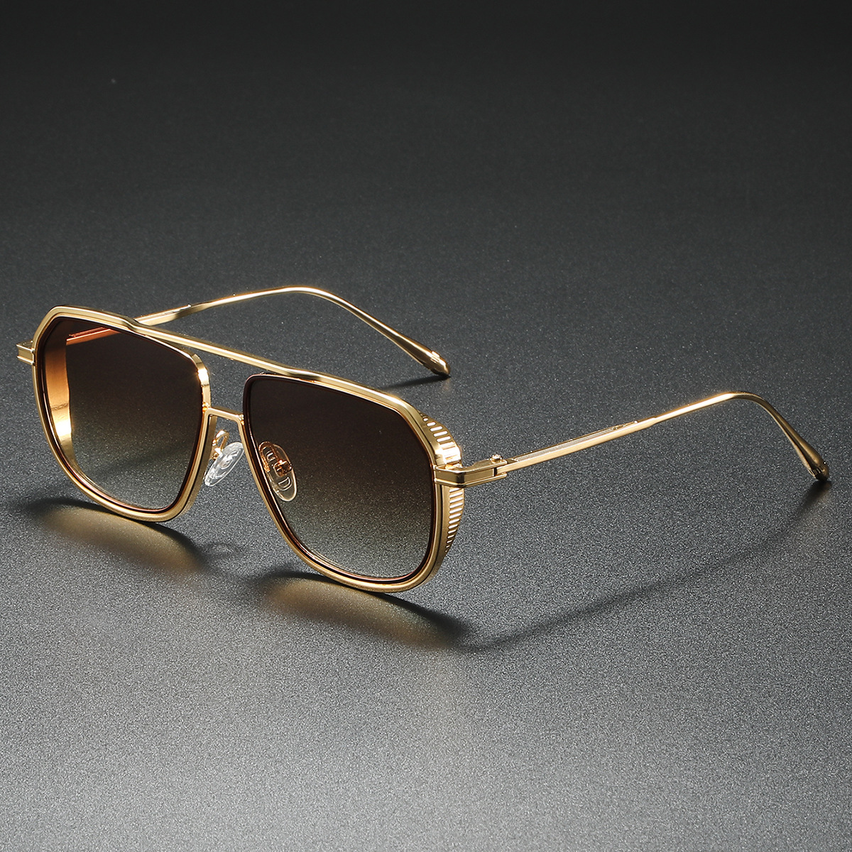 Lunettes De soleil pilote en métal hommes femmes Steampunk Aviation lunettes De soleil UV400 Pop ombre Slentes De Sol Hombre